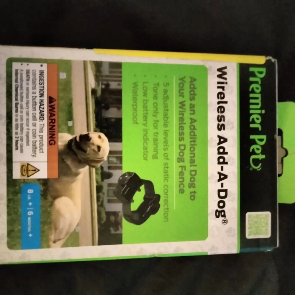 Premier Pet GIF00-16918 Wireless Add-A-Dog Collar 8Lbs+ for Wireless Fence